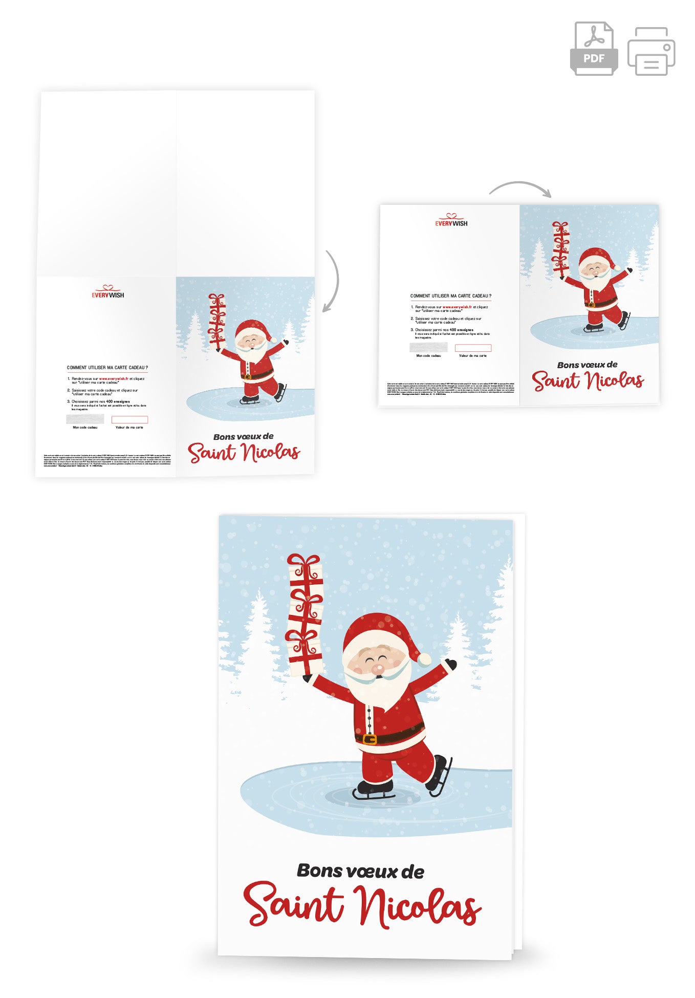 Bons voeux Saint Nicolas - Patinoire Saint-Nicolas