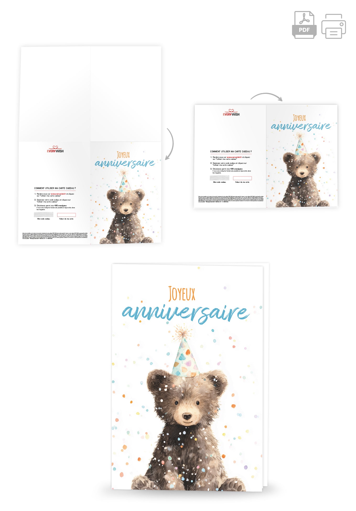 Joyeux anniversaire - Ours