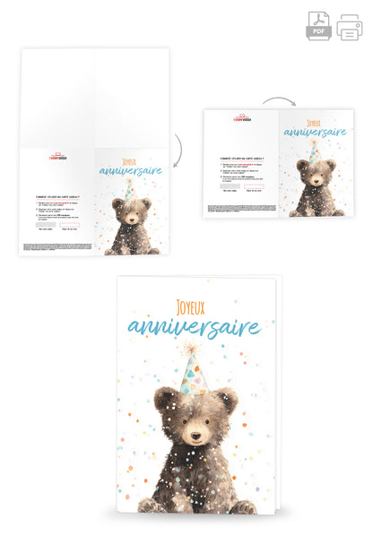 Joyeux anniversaire - Ours