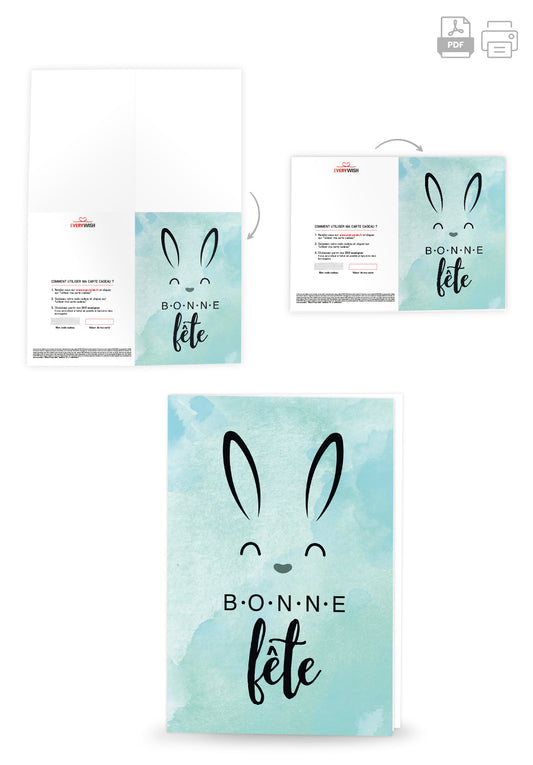 Bonne Fête - Oreilles de lapin
