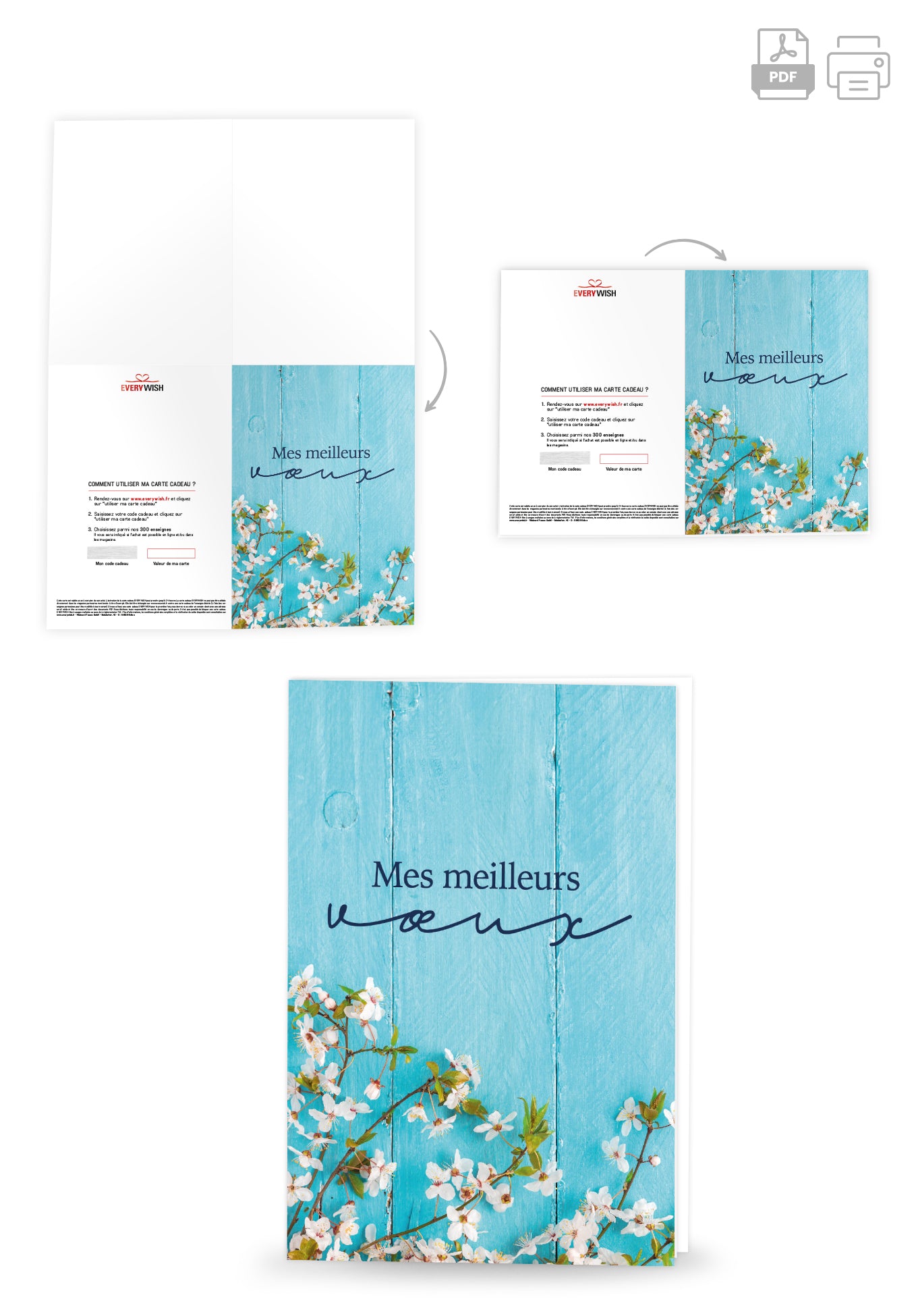 Mes meilleurs vœux - Bois Bleu (Valeur du bon)