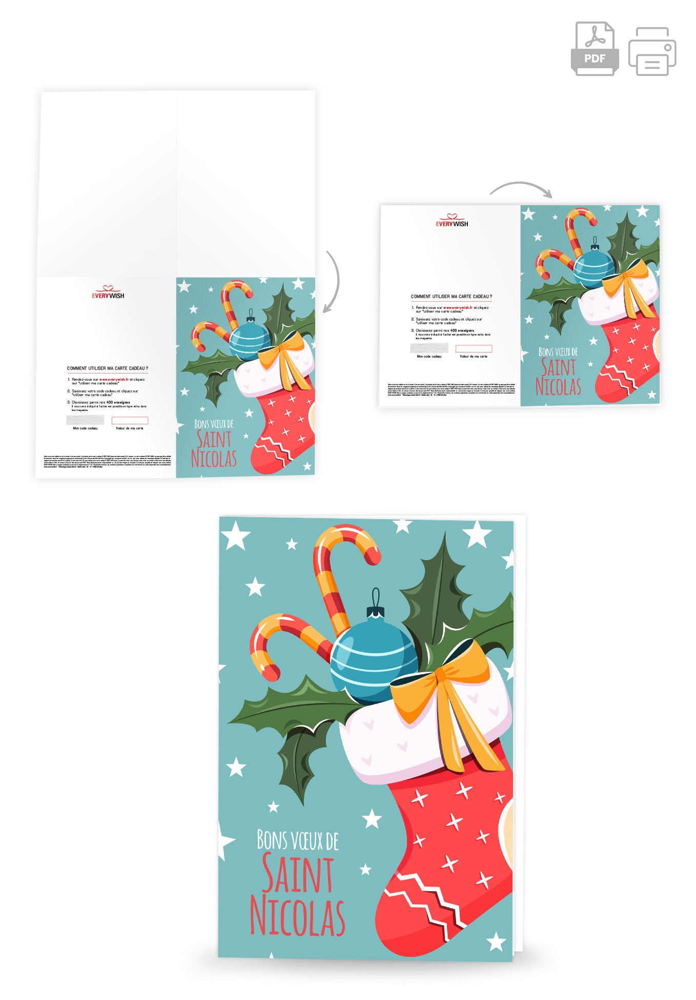 Bons voeux Saint Nicolas - Bas