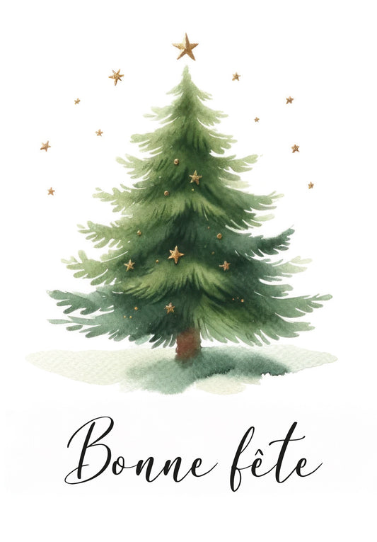 Bonne fête - Arbre de Noël Étoiles