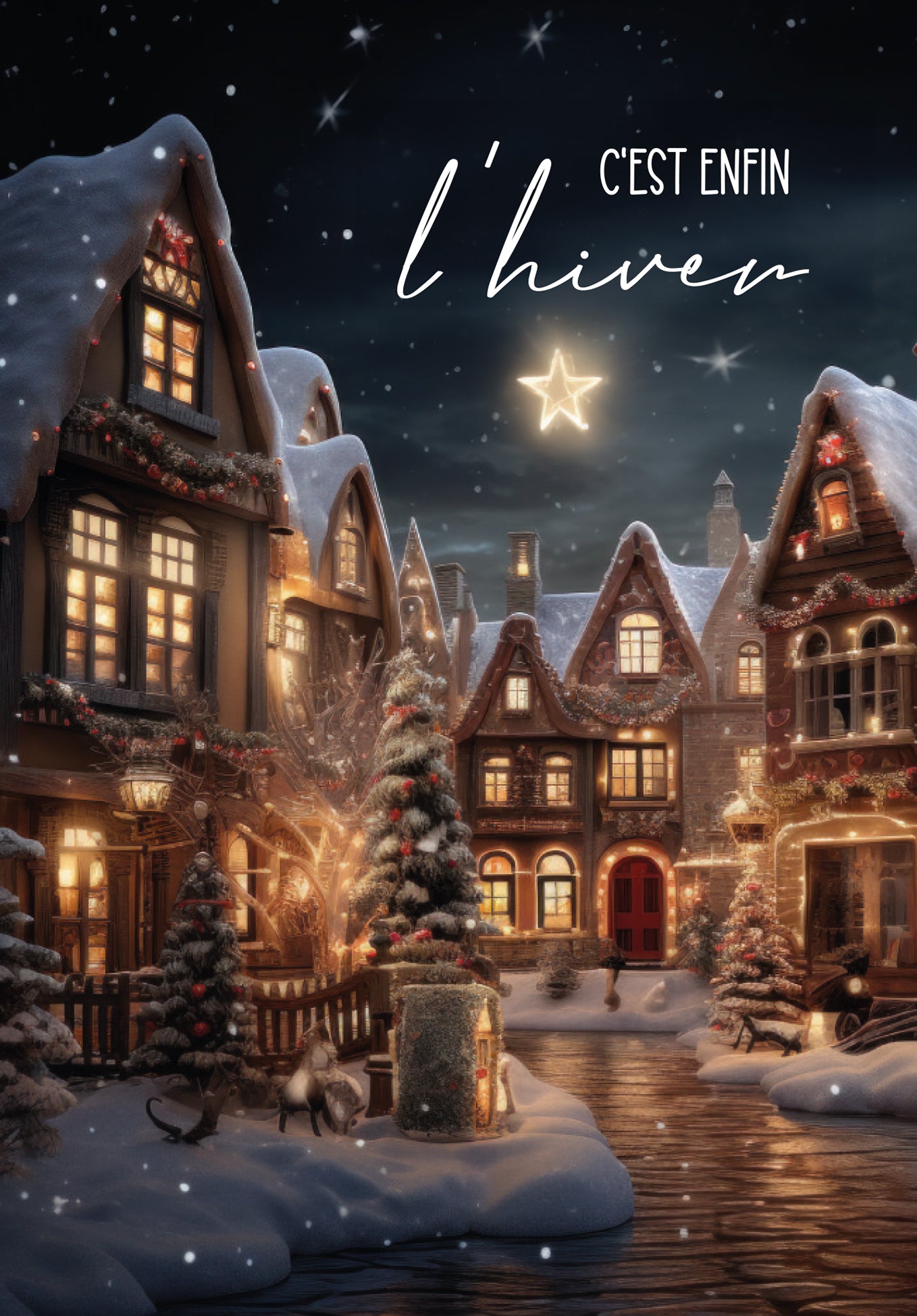 C'est enfin l'hiver - Village (Valeur du bon)