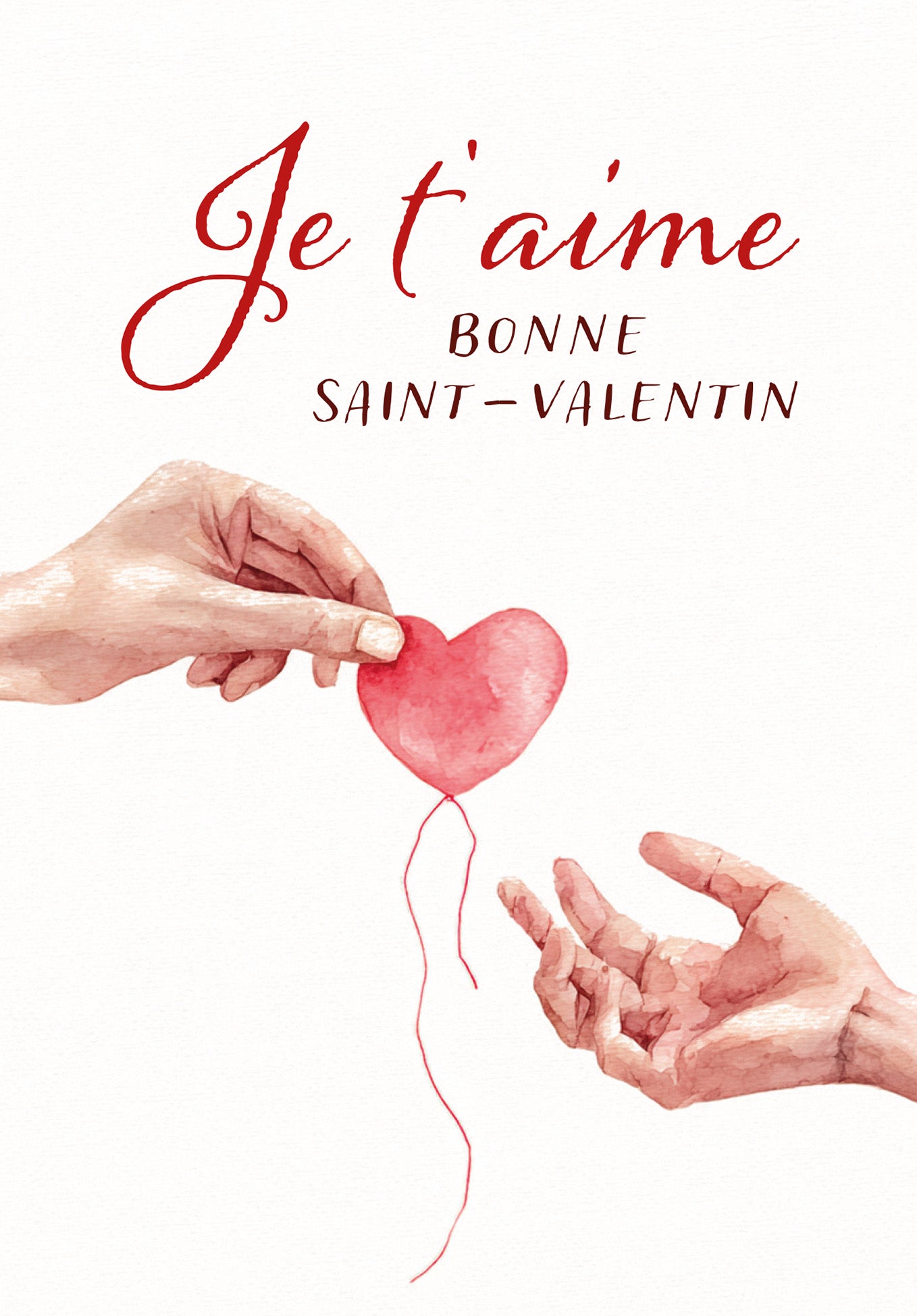 Je t'aime - Mains Cœur