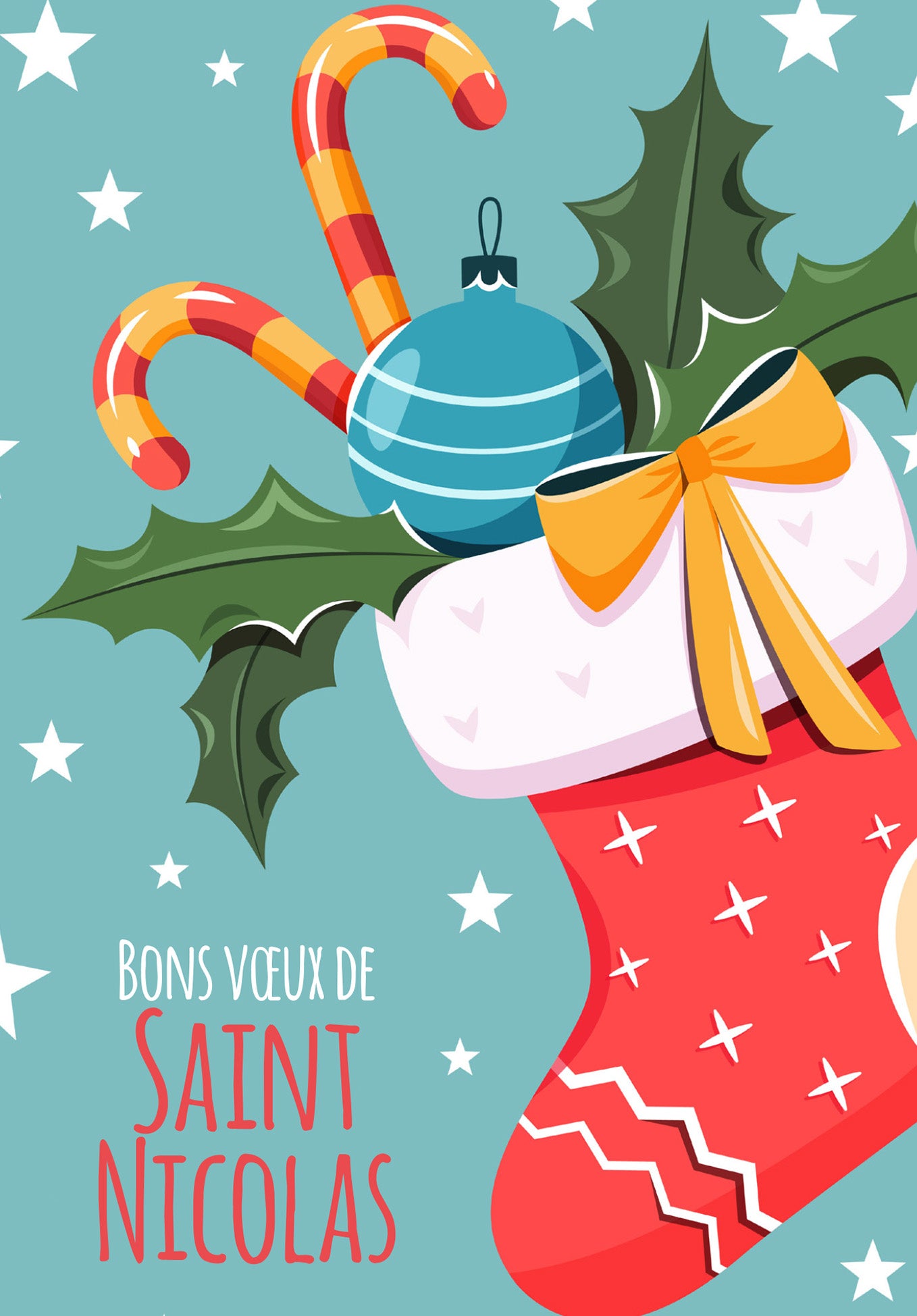 Bons voeux Saint Nicolas - Bas